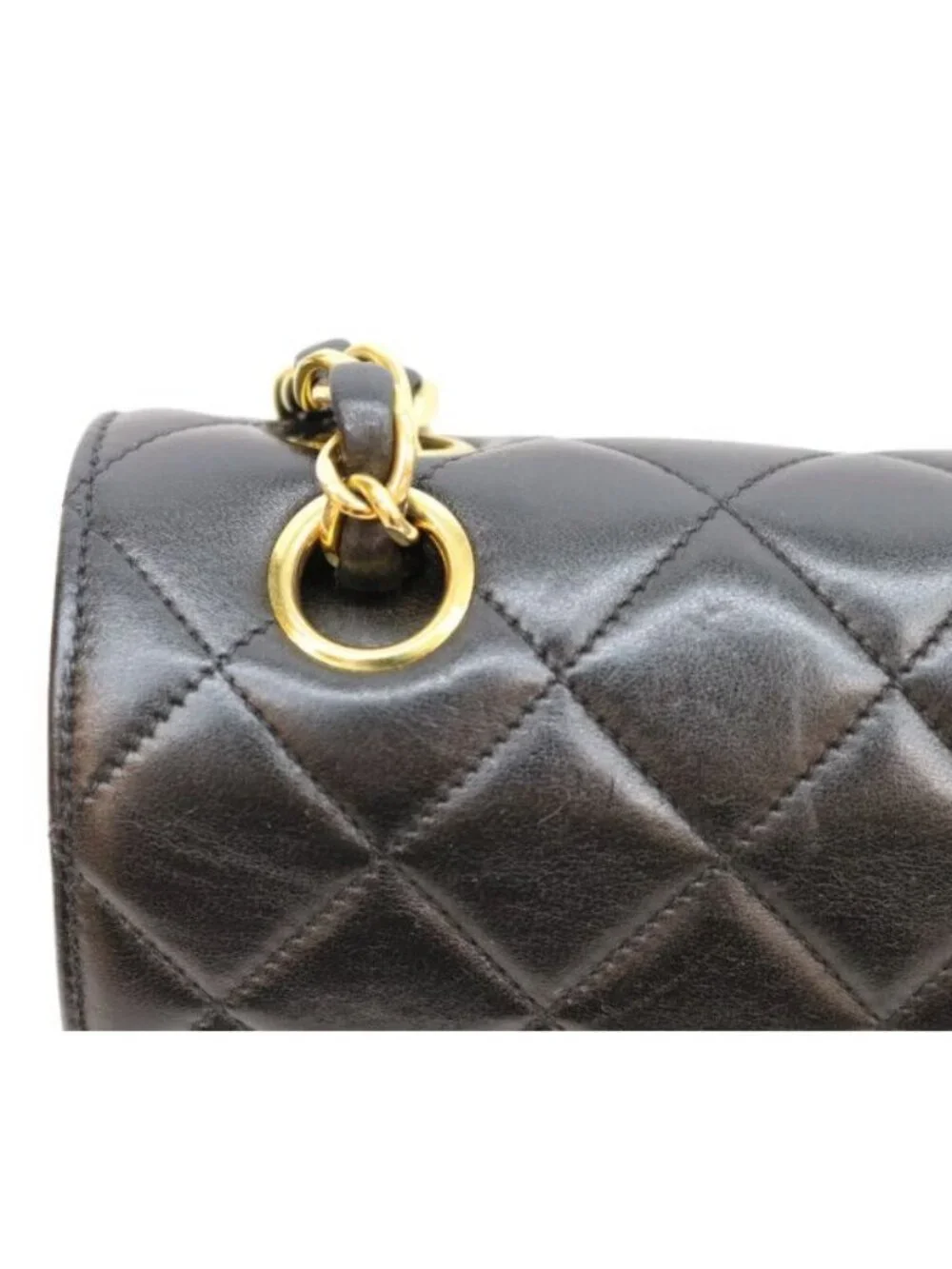 Chanel Black Lamb Double Flap Limited Edition Quilted 23 Chain